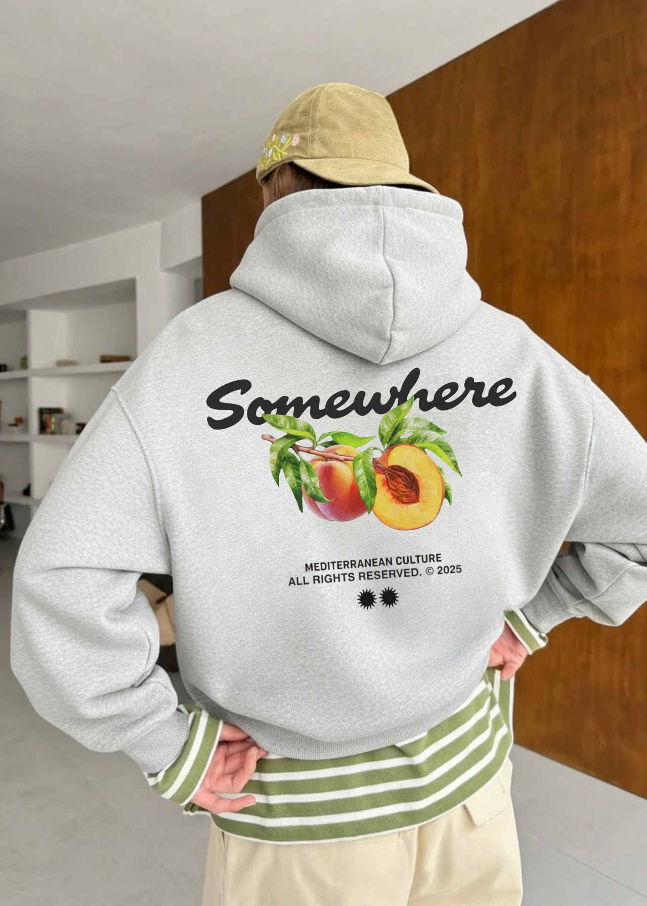 MEDITERRANEAN PEACH HOODIE