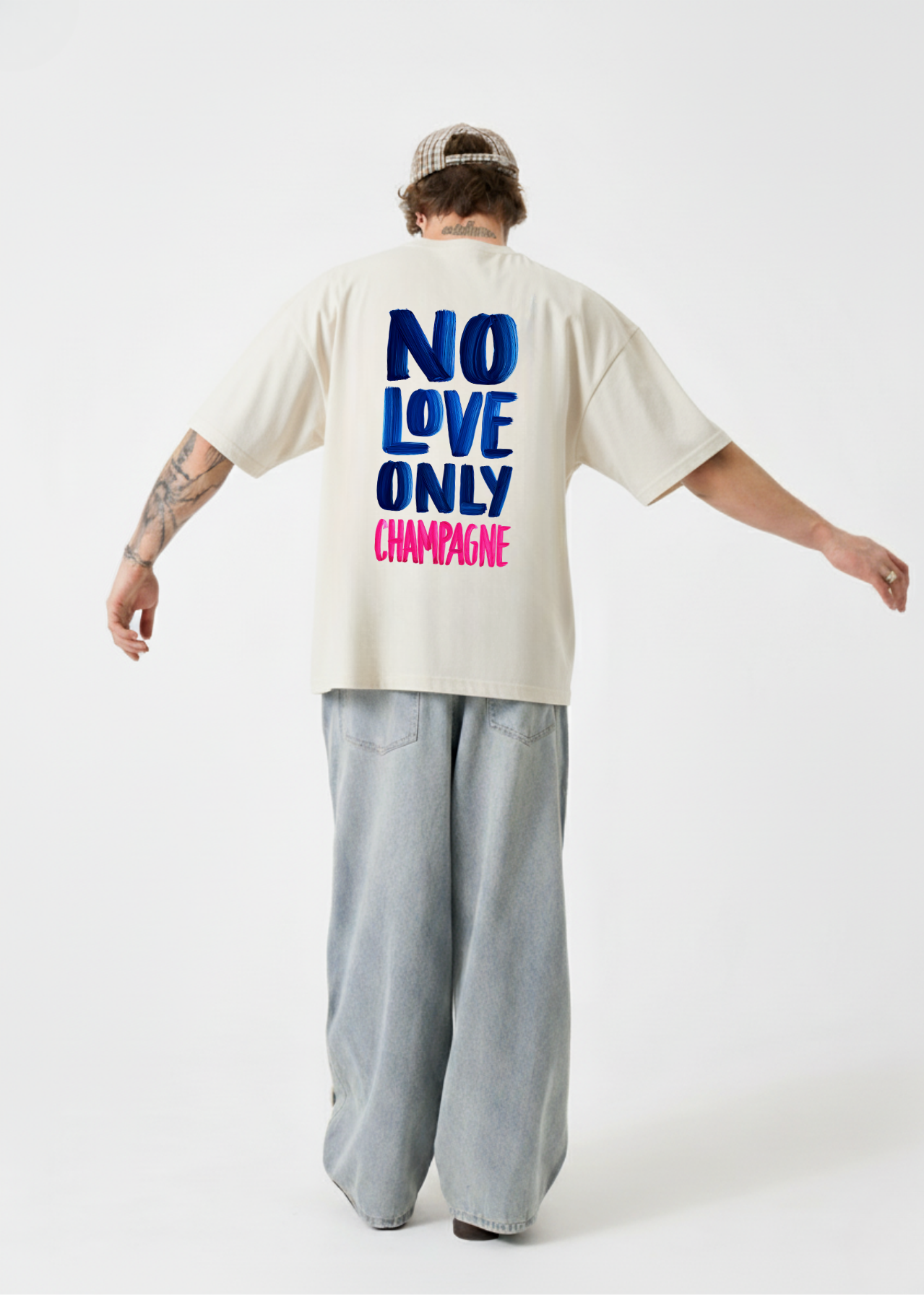 NO LOVE ONLY CHAMPAGNE TEE